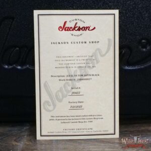 Jackson USA Custom Shop SL1H Soloist Hardtail Tune-O-Matic Bridge Satin Black - Image 11