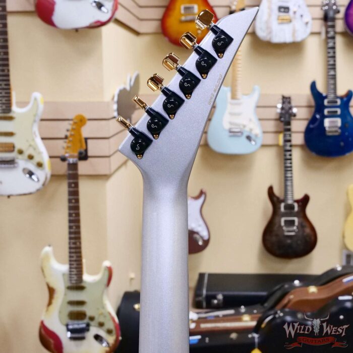 Jackson USA Custom Shop Limited Edition King V Fishman Fluence Modern Humbuckers TOM Bridge Gloss Quicksilver - Image 10