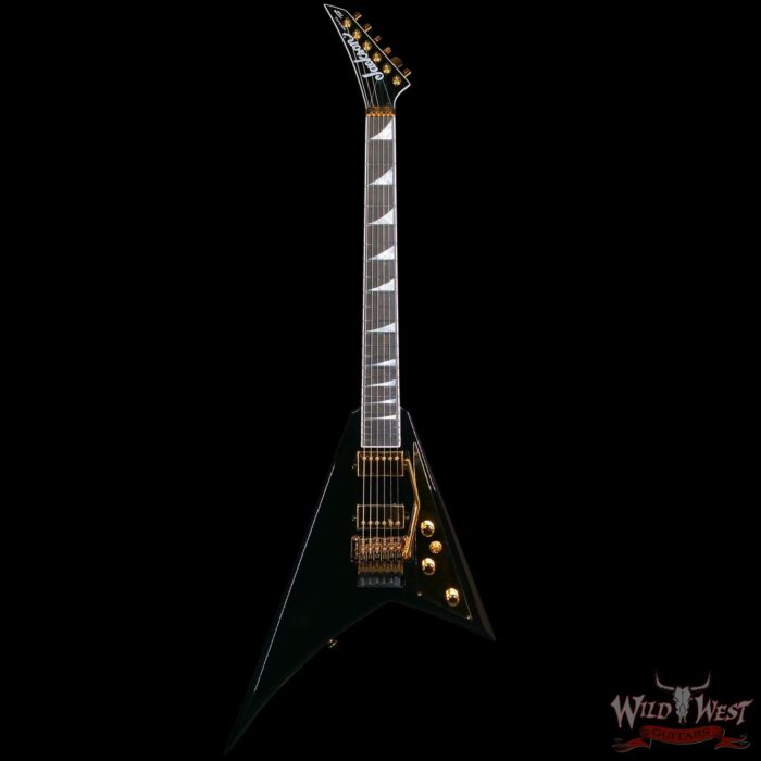 Jackson Custom Shop Randy Rhoads RR-24 Floyd Rose NOS Black with Gold Hardware 7.95 LBS - Image 3