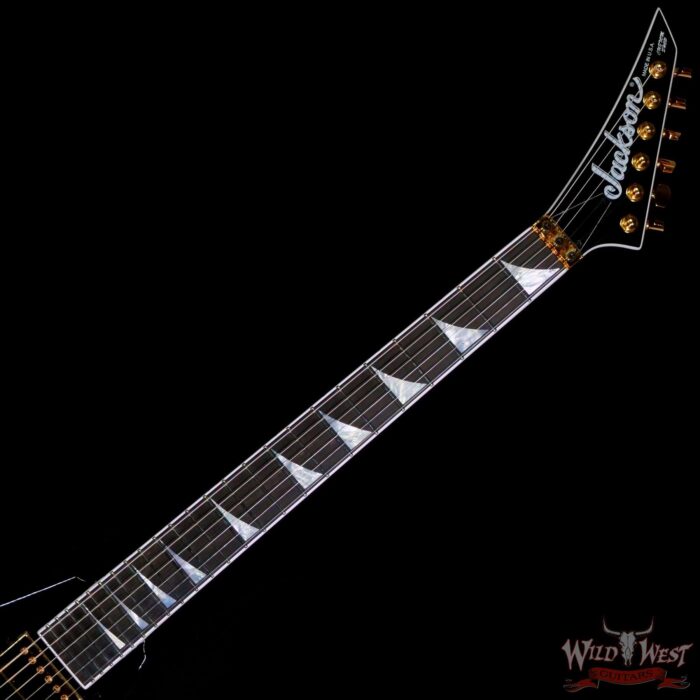 Jackson Custom Shop Randy Rhoads RR-24 Floyd Rose NOS Black with Gold Hardware 7.95 LBS - Image 4