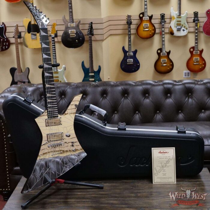 Jackson Custom Shop Joe Williams Masterbuilt Cracked Mirror Kelly HH EMG Pickups TOM String-Thru Body - Image 5