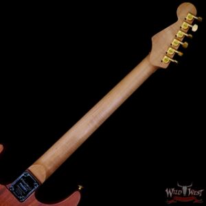 Jackson Custom Shop USA Signature Phil Collen PC Satin Stain Caramelized Flame Maple Fingerboard Satin Transparent Green - Image 5
