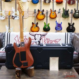 Jackson Custom Shop USA Signature Phil Collen PC Satin Stain Caramelized Flame Maple Fingerboard Satin Transparent Green - Image 9