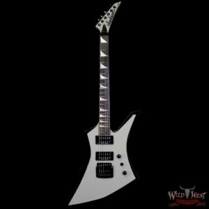 Jackson Custom Shop Pasquale “Pat” Campolattano Masterbuilt Kelly HH Korina Body Kahler Bridge Chalk Grey - Image 3