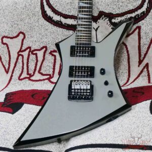 Jackson Custom Shop Pasquale “Pat” Campolattano Masterbuilt Kelly HH Korina Body Kahler Bridge Chalk Grey - Image 8