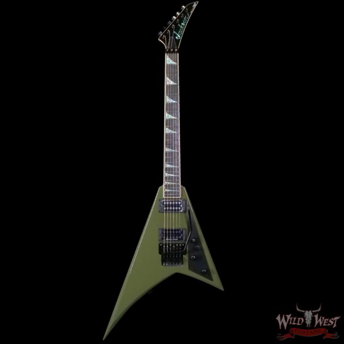 Jackson USA Custom Shop Randy Rhoads RR 2H Floyd Rose NOS Olive Drab Green 7.65 LBS - Image 3