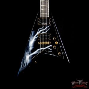 Jackson Custom Shop Randy Rhoads RR1T Mahogany Body Lightning Sky Graphic By Dan Lawrence - Image 3