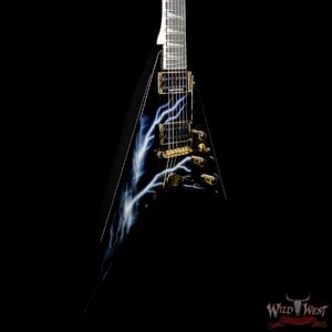 Jackson Custom Shop Randy Rhoads RR1T Mahogany Body Lightning Sky Graphic By Dan Lawrence - Image 4