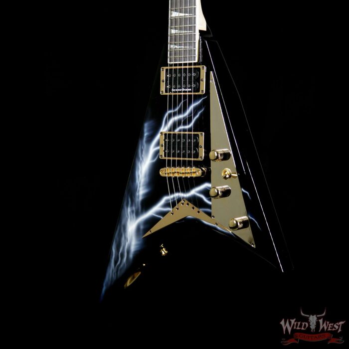 Jackson Custom Shop Randy Rhoads RR1T Mahogany Body Lightning Sky Graphic By Dan Lawrence - Image 2