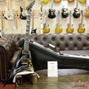 Jackson Custom Shop Randy Rhoads RR1T Mahogany Body Lightning Sky Graphic By Dan Lawrence - Image 13