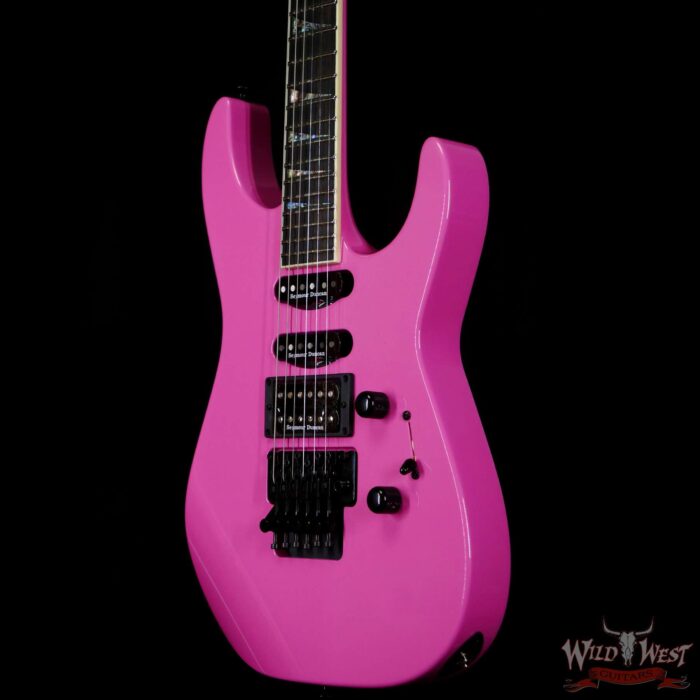 Jackson USA Custom Shop SL1 Soloist HSS Floyd Rose Ebony Fingerboard Platinum Pink - Image 2