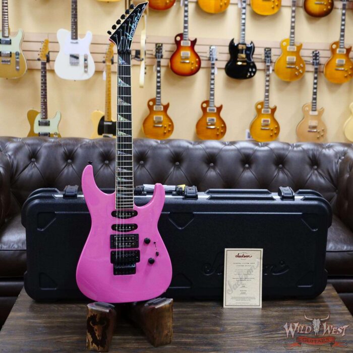 Jackson USA Custom Shop SL1 Soloist HSS Floyd Rose Ebony Fingerboard Platinum Pink - Image 5