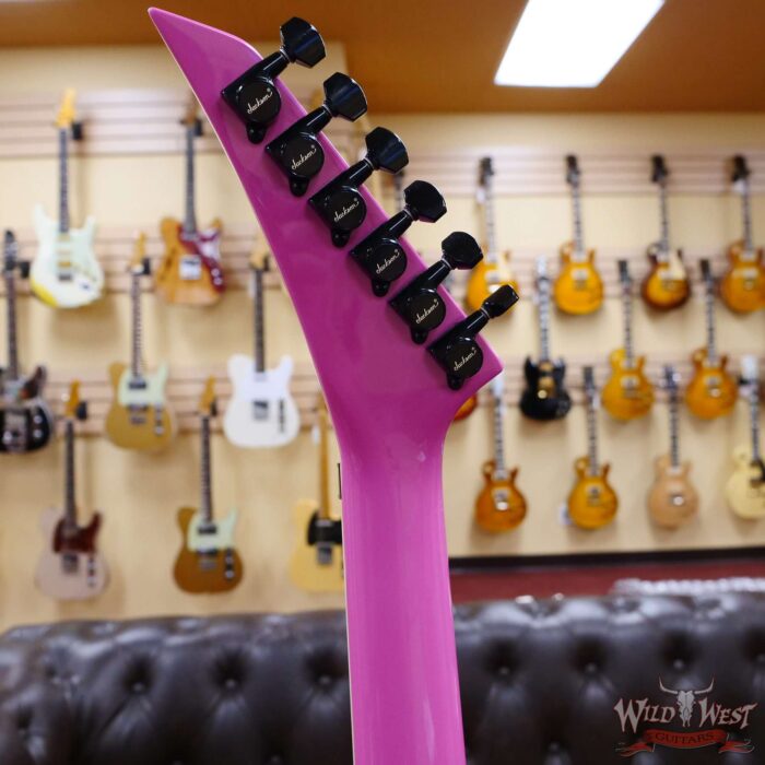 Jackson USA Custom Shop SL1 Soloist HSS Floyd Rose Ebony Fingerboard Platinum Pink - Image 9