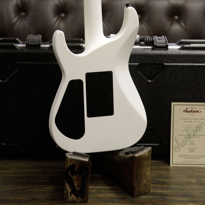 Jackson Custom Shop Soloist SL2H DiMarzio Pickups Floyd Rose Ebony Fingerboard Snow White - Demo - Image 10