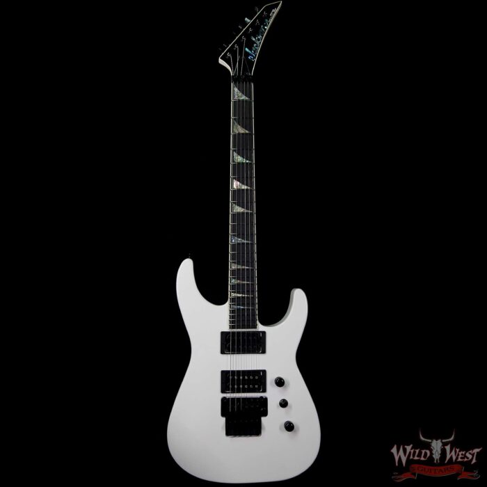 Jackson Custom Shop Soloist SL2H DiMarzio Pickups Floyd Rose Ebony Fingerboard Snow White - Demo - Image 3