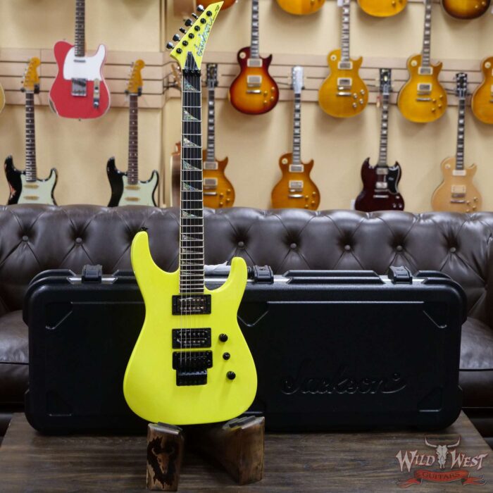 Jackson Custom Shop Soloist SL2H Seymour Duncan Pickups Floyd Rose Ebony Fingerboard Neon Yellow - Image 9