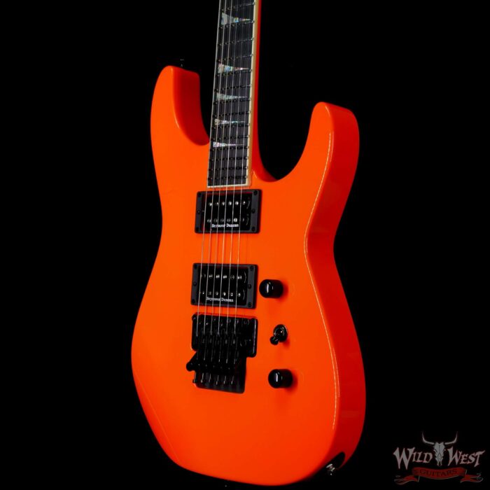Jackson Custom Shop Soloist SL2H Floyd Rose Seymour Duncan Pickups Ebony Fingerboard Neon Orange - Image 2