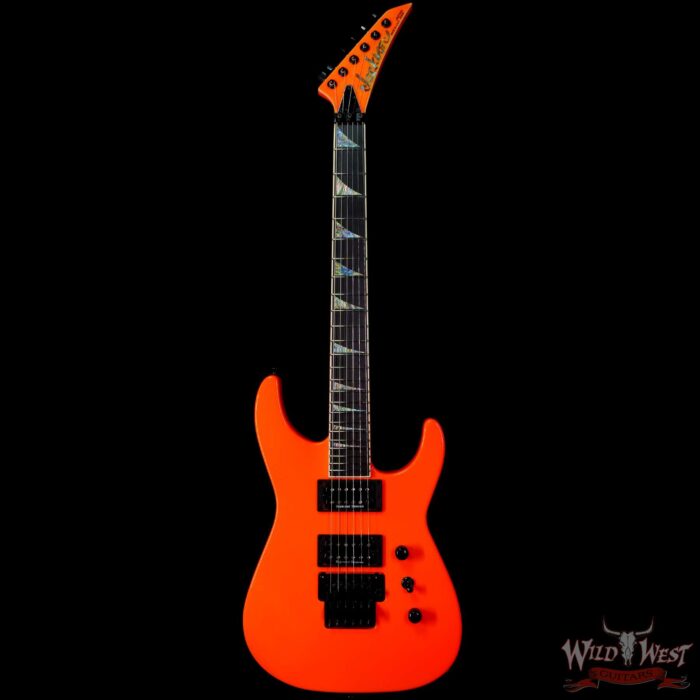 Jackson Custom Shop Soloist SL2H Floyd Rose Seymour Duncan Pickups Ebony Fingerboard Neon Orange - Image 3