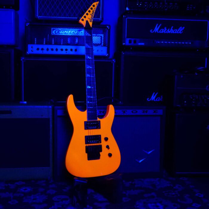 Jackson Custom Shop Soloist SL2H Floyd Rose Seymour Duncan Pickups Ebony Fingerboard Neon Orange - Image 7