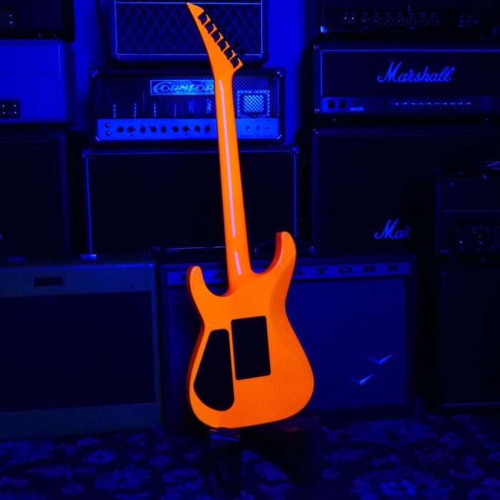 Jackson Custom Shop Soloist SL2H Floyd Rose Seymour Duncan Pickups Ebony Fingerboard Neon Orange - Image 10