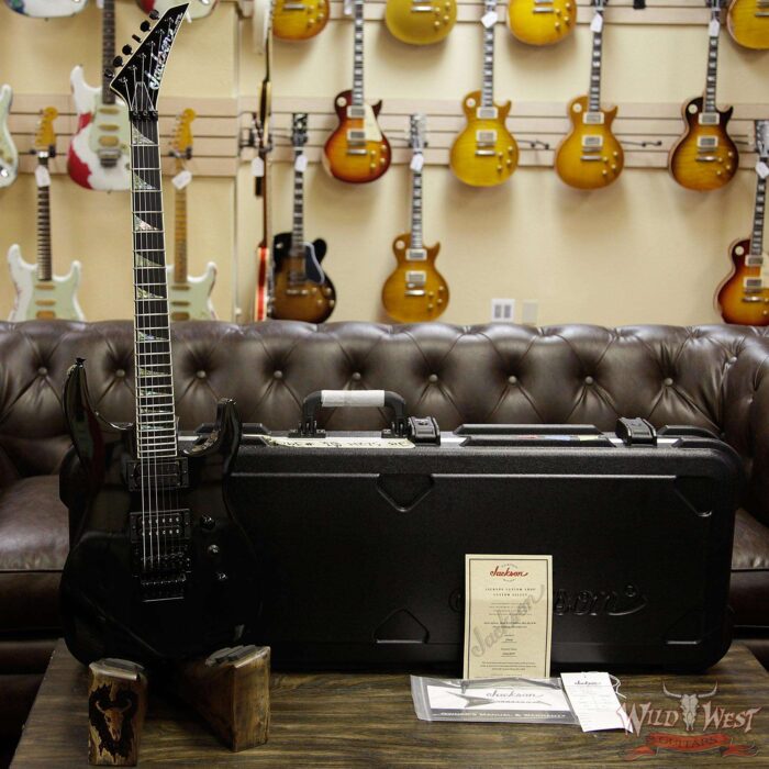 Jackson Custom Shop Soloist SL2H DiMarzio Pickups Floyd Rose Ebony Fingerboard Black Metallic - Image 6
