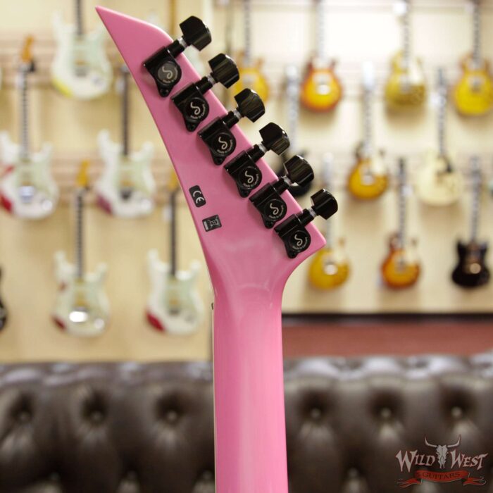 Jackson Custom Shop Wild West Soloist SL2H Bare Knuckle Juggernaut Pickups String-Thru Ebony Fingerboard Platinum Pink - Image 9