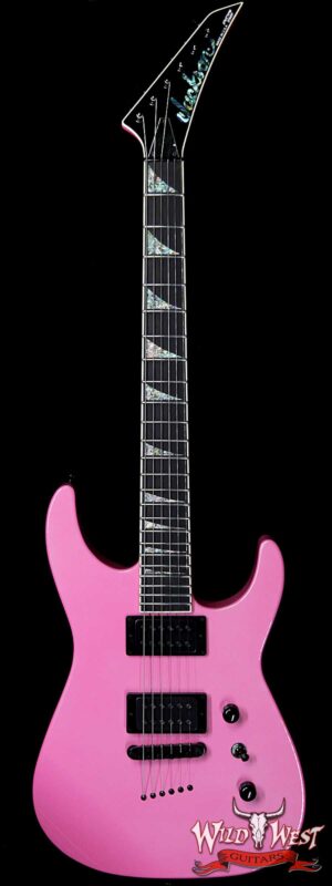 Jackson Custom Shop Wild West Soloist SL2H Bare Knuckle Juggernaut Pickups String-Thru Ebony Fingerboard Platinum Pink