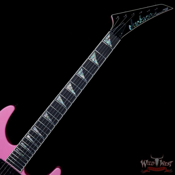 Jackson Custom Shop Wild West Soloist SL2H Bare Knuckle Juggernaut Pickups String-Thru Ebony Fingerboard Platinum Pink - Image 4