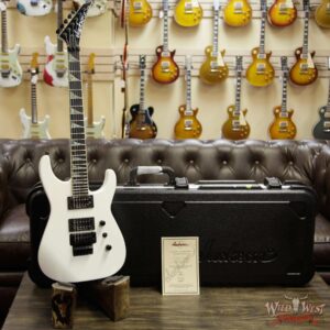 Jackson Custom Shop Wild West Soloist SL2H Seymour Duncan Pickups Floyd Rose Ebony Fingerboard Snow White - Image 5