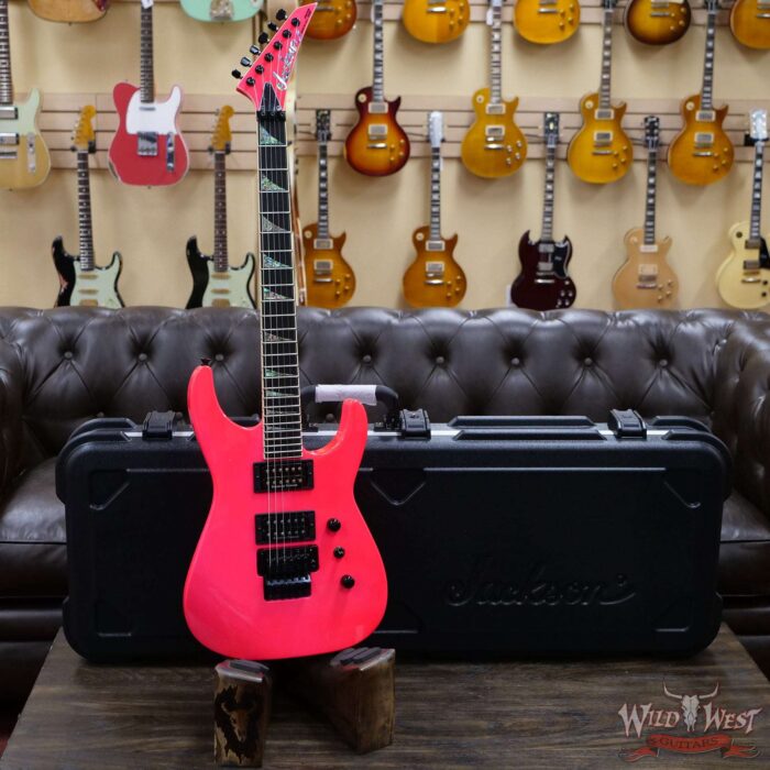 Jackson Custom Shop Soloist SL2H Seymour Duncan Pickups Floyd Rose Ebony Fingerboard Neon Pink - Image 5