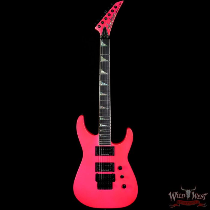 Jackson Custom Shop Soloist SL2H Seymour Duncan Pickups Floyd Rose Ebony Fingerboard Neon Pink - Image 3