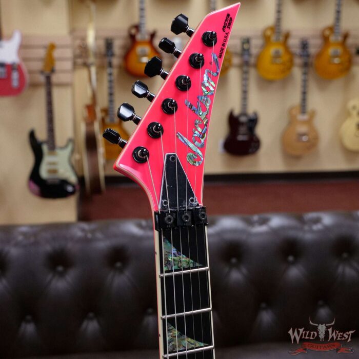 Jackson Custom Shop Soloist SL2H Seymour Duncan Pickups Floyd Rose Ebony Fingerboard Neon Pink - Image 6