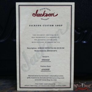Jackson USA Custom Shop Signature Adrian Smith San Dimas SD Ebony Fingerboard Snow White - Image 12