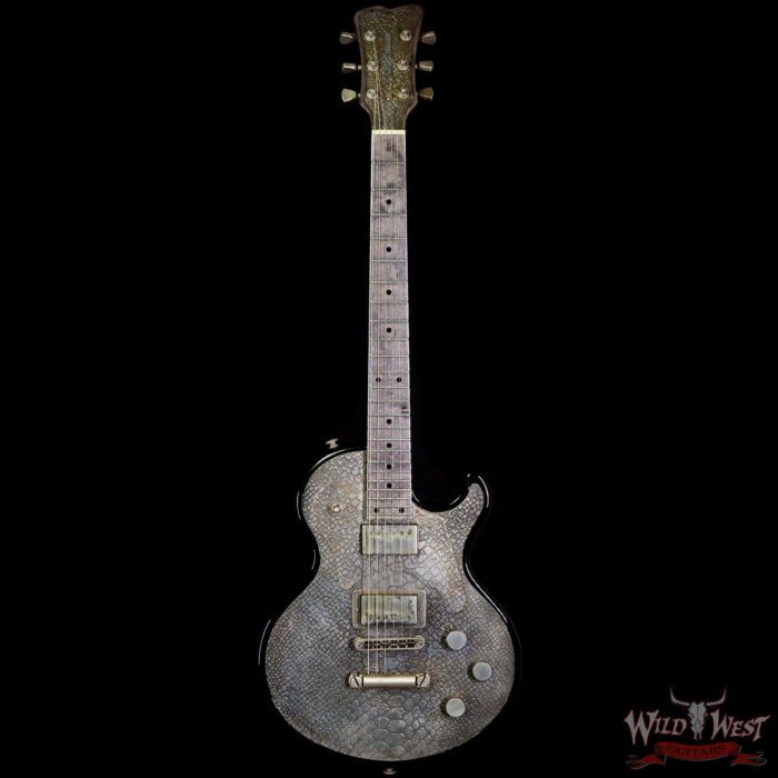 James Trussart Steeltop in Antique Silver Snakeskin #12137 - Image 3