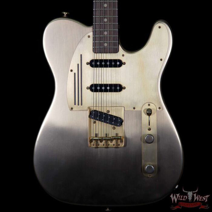 James Trussart Antique Brushed Gold SteelCaster Seymour Duncan Little ‘59 Humbucker - Image 3