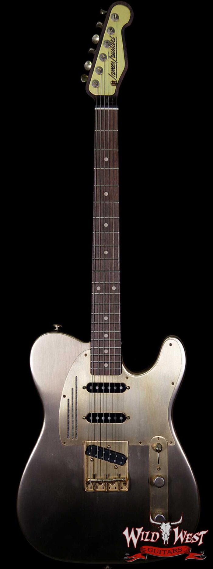 James Trussart Antique Brushed Gold SteelCaster Seymour Duncan Little ‘59 Humbucker - Image 1