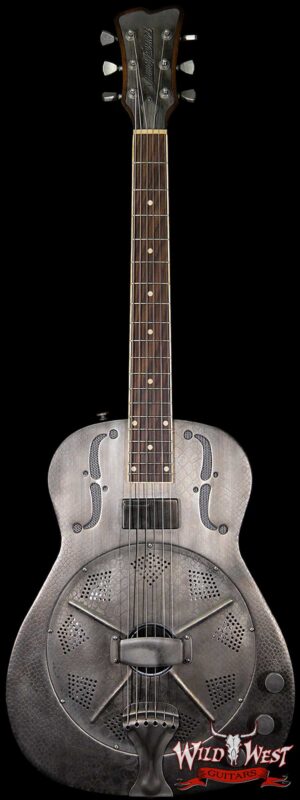 James Trussart Antique Silver Snakeskin SteelReso Snakeskin Engraved