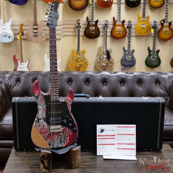 James Tyler USA Studio Elite Burning Water 2K Rosewood Fingerboard Midboost Preamp with Arm Contour - Image 6