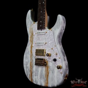 James Tyler USA Studio Elite HD HSS Rosewood Fingerboard Midboost Preamp White Shmear Semi-Gloss Finish - Image 2
