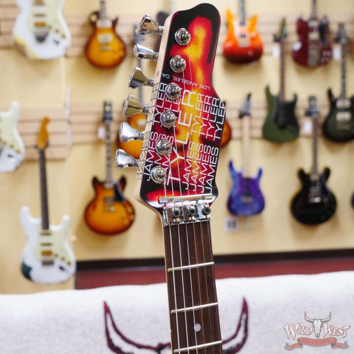 James Tyler USA Studio Elite HD Floyd Rose HSS Rosewood Fingerboard Midboost Preamp Humbucker Split Burning Water - Image 7