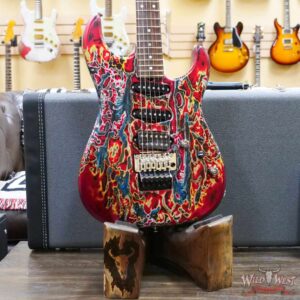 James Tyler USA Studio Elite HD Floyd Rose HSS Rosewood Fingerboard Midboost Preamp Humbucker Split Burning Water - Image 8