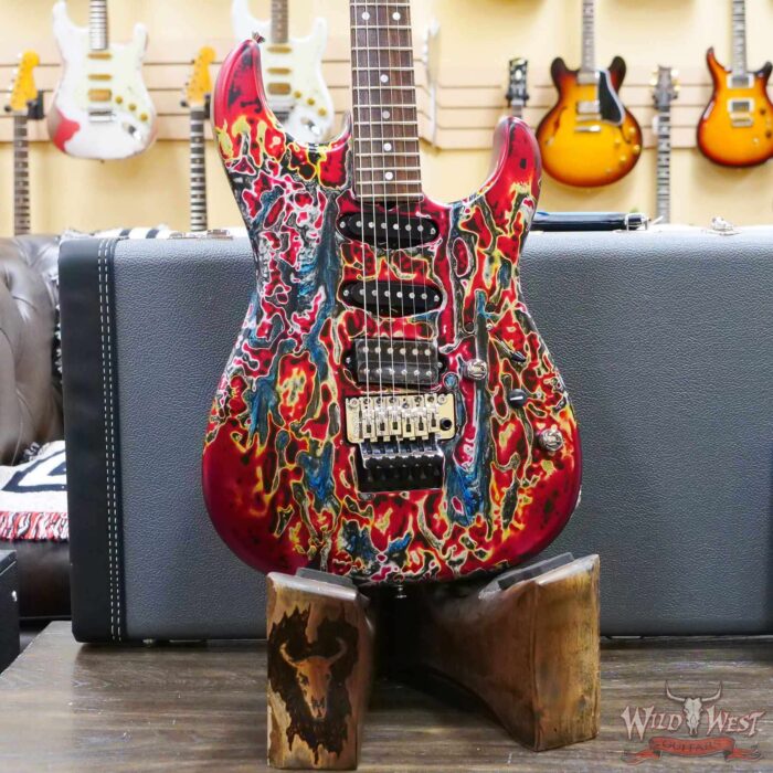 James Tyler USA Studio Elite HD Floyd Rose HSS Rosewood Fingerboard Midboost Preamp Humbucker Split Burning Water - Image 8