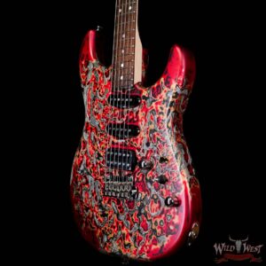 James Tyler USA Studio Elite HD HSS Slanted Rear Rout Brazilian Rosewood Fingerboard Midboost Preamp Burning Water 2K - Image 2