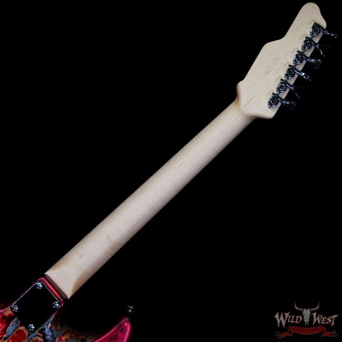 James Tyler USA Studio Elite HD HSS Slanted Rear Rout Brazilian Rosewood Fingerboard Midboost Preamp Burning Water 2K - Image 5