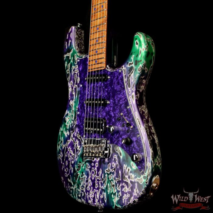 James Tyler USA Studio Elite HD HSS Roasted Birdseye Maple Neck & Fingeboard Alien Guano 7.65 lbs - Image 2