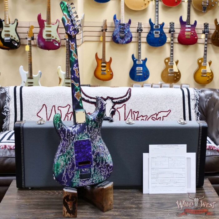 James Tyler USA Studio Elite HD HSS Roasted Birdseye Maple Neck & Fingeboard Alien Guano 7.65 lbs - Image 12