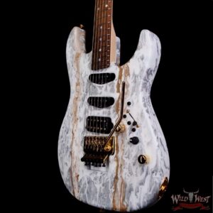 James Tyler USA Studio Elite HSS Floyd Rose Rear Rout Brazilian Rosewood Fingerboard White Shmear 7.80 LBS - Image 2