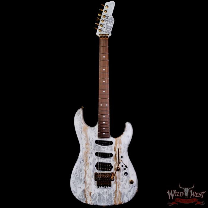 James Tyler USA Studio Elite HSS Floyd Rose Rear Rout Brazilian Rosewood Fingerboard White Shmear 7.80 LBS - Image 3
