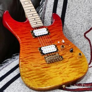 James Tyler USA Studio Elite HD Dual Humbucker Quilt Maple Top with Alder Body 5A Birdseye Maple Neck Tequila Sunset Fade 6.25 lbs - Image 8
