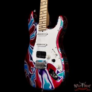 James Tyler USA LA Studio Classic HSS with Studio Elite Headstock Wilkinson VS-100 Bridge Psychedelic Vomit 7.45 lbs - Image 2